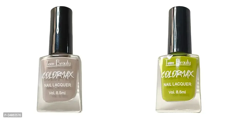 Stylish Multicoloured Nail Polish For Women Pack Of 2