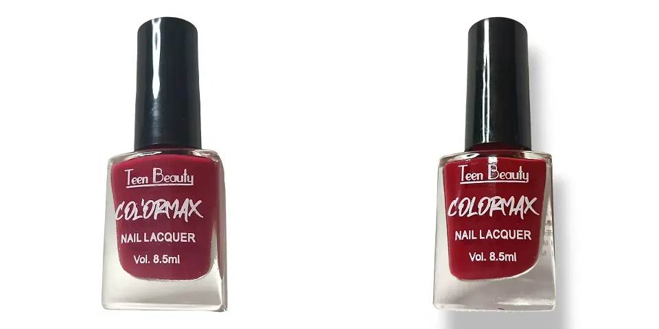 Stylish Maroon Nail Polish For Women Pack Of 2