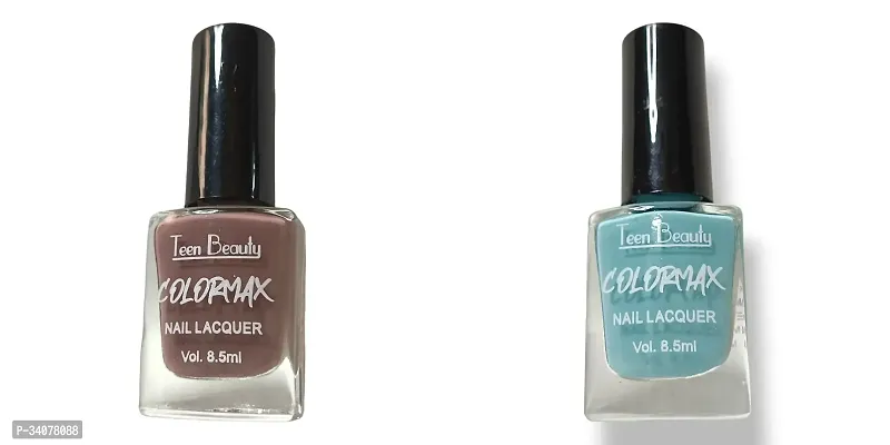 Stylish Multicoloured Nail Polish For Women Pack Of 2