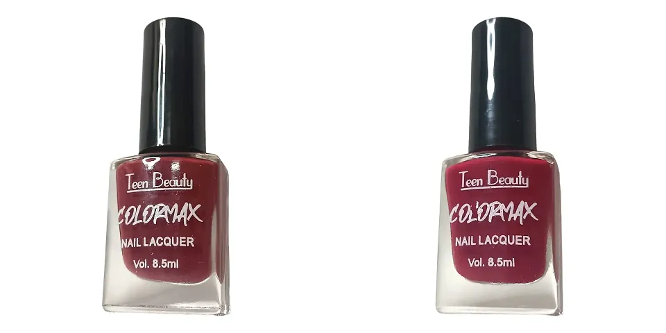 Stylish Maroon Nail Polish For Women Pack Of 2