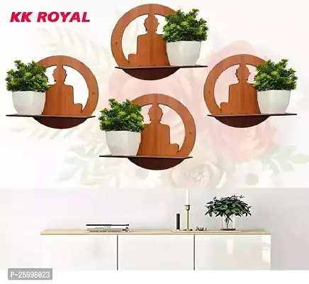 Trendy Wodd Wall Shelves For Living Roomand Office Combo set