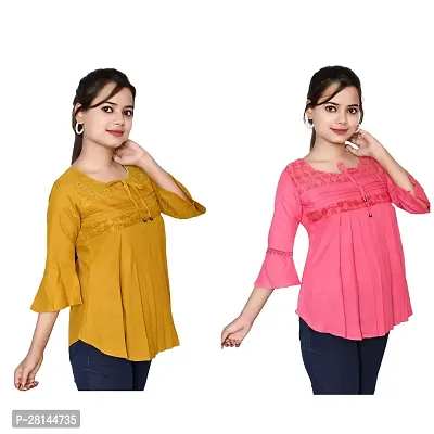 Trendy Rayon Top For Girl Combo Of 2-thumb4