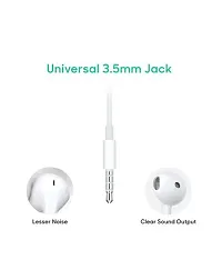 Wired Earphone with Mic- White-thumb2