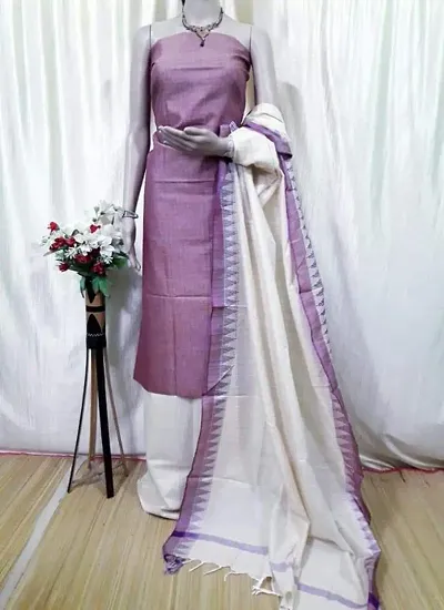 Women's Cotton Dress Material With Dupatta