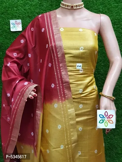 Soft Silk Printed Dress Material with Dupatta-thumb0