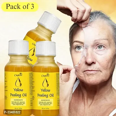 Ooplore Yellow Peeling Oil for Remove Face All Dark skin 50 ml ( Bottle 3 )-thumb0