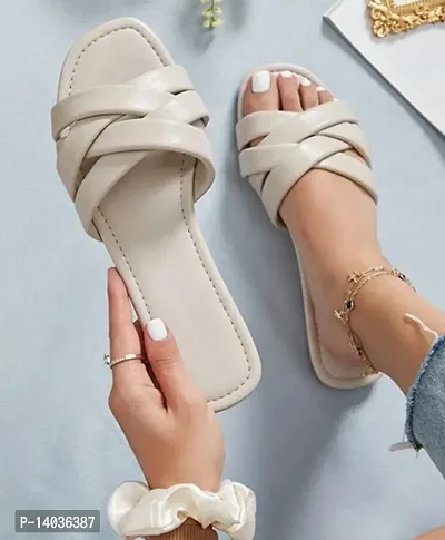 Fashionable Thong Sandals For Women, Multi Strap Flat Sandals