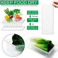 tvAt 2 Pcs Fridge Storage Basket Box Freezer Containers Food Dry Fruit Vegetables 1.5L Storage Basket-thumb4