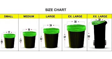 Useful Medium Size (19 X 21) Garbage Bag 20 Bags X 8 Roll-thumb4