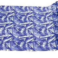 H.A.M Fab Size - 45 x 500 cm, 5 Meter , Blue Color Rectangular Long Shelf Liner, White Triangle Design, Sheet Roll / Mat for Drawer, Antislip Mat-thumb3