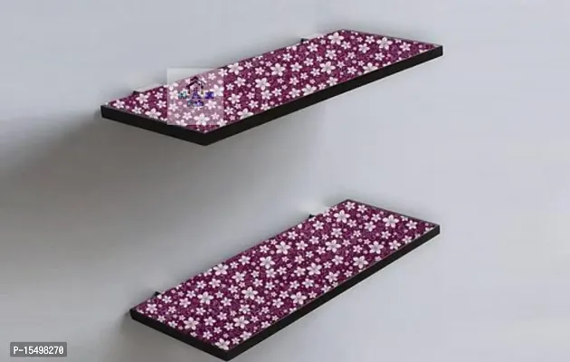 H.A.M Fab Light Pink Color, White Flower Design, Antislip Mat Size - 45 x 500 cm, 5 Meter Rectangular Long Shelf Liner, Sheet Roll / Mat for Drawer-thumb5