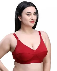 Special Big Size Non Padded Full Coverage Multicolor Bra (Pack of -3)-thumb1