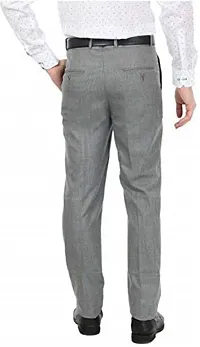 ELANHOOD Mens Formal Trousers (28, Grey) Regular-thumb1