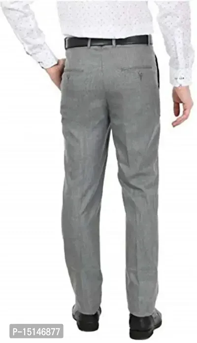 ELANHOOD Mens Formal Trousers (28, Grey) Regular-thumb2