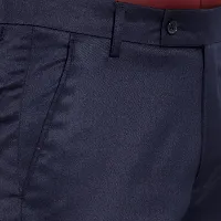 Stylish Blue Cotton Blend Mid-Rise Trouser For Men-thumb4