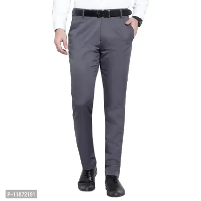 Mens Formal Regular Fit Cotton Blend Trouser-thumb0