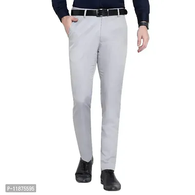 Mens Formal Regular Fit Cotton Blend Trouser