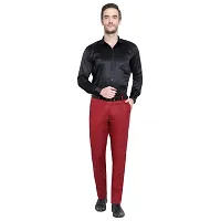 Mens Formal Regular Fit Cotton Blend Trouser-thumb3