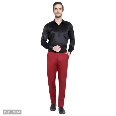 Mens Formal Regular Fit Cotton Blend Trouser-thumb4