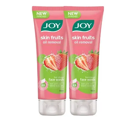 Joy Skin Fruits Oil Removal Strawberry Face Wash, Gel, Packaging Size: 100ml*5