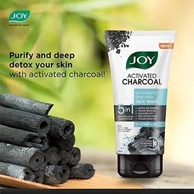 Joy Activated Charcoal Face Wash 50 ml*2pc