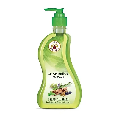 Chandrika Handwash - 7 Essential Herbs, For Effective Germ Protection, 215 ml*2PC