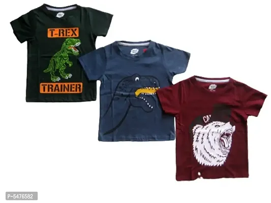 Kids T Shirt 100% Cotton [Combo Pack of 3]