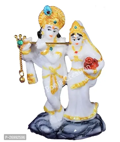 Decorative Gift Radha Krishana Polyresin Statue Idol For Temple