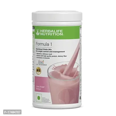 HERBALIFE Formula 1 Nutrition Shake Mix Rose Kheer Flavour for Weight Management Plant-Based Protein |500 g, Rose Kheer, Pack of 1|-thumb0