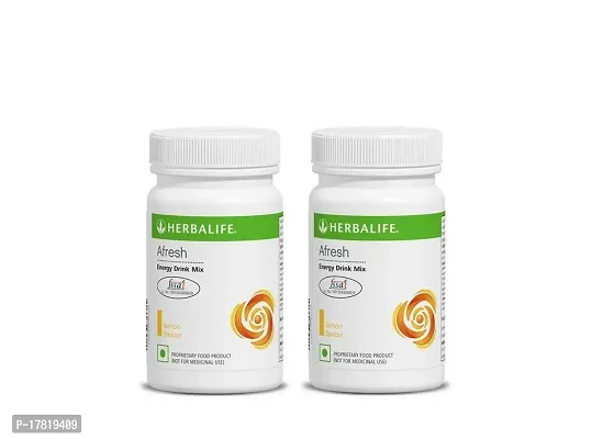 Herbalife Afresh Powder - 50 g (Lemon, Pack of 2) Flavour Name:Lemon-thumb0