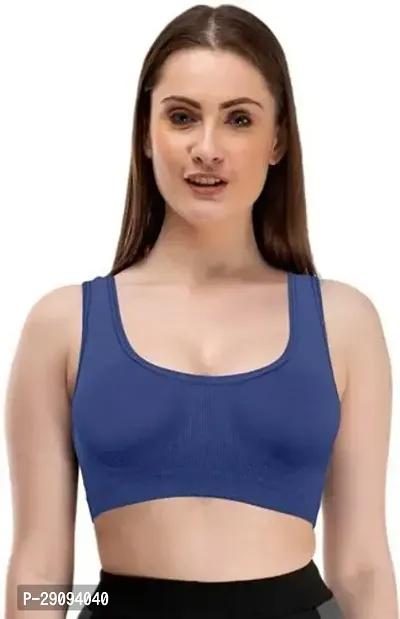 Stylish Multicoloured Cotton Blend Solid Bras For Women Pack Of 2-thumb2