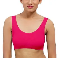 Stylish Multicoloured Cotton Blend Solid Bras For Women Pack Of 2-thumb1