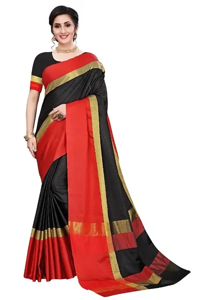 Beautiful Cotton Silk Saree with Blouse piece