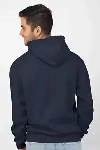 Mens Full Sleeve Printed Hooded Neck Fleece Fabric Casual Hoodies Sweatshirt-thumb1