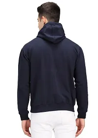 Mens Full Sleeve Printed Hooded Neck Fleece Fabric Casual Hoodies Sweatshirt-thumb1