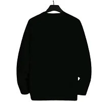 Men Full Sleeve Printed  Neck Fleece Fabric Casual Sweatshirt-thumb1