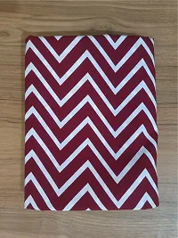 Elegant Maroon Crepe Chevron Fabric (by meter) For Women Pack Of 2-thumb1