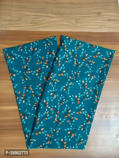 Elegant Blue Crepe Printed Fabric (by meter) For Women Pack Of 2-thumb4