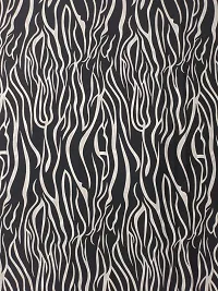 Elegant Black Crepe Printed Fabric (by meter) For Women-thumb3