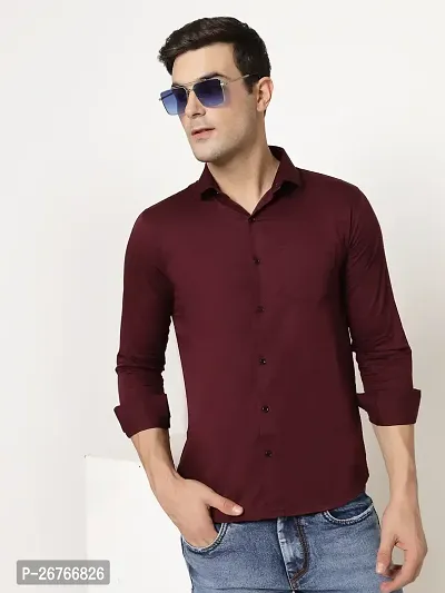 Stylish Men Cotton Regular Fit Casual Shirt