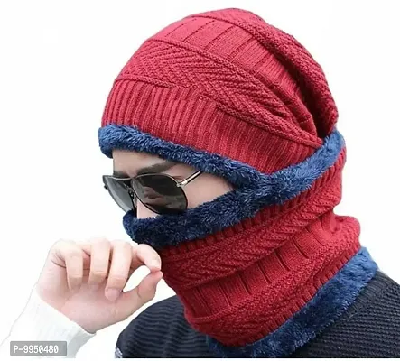 Stylish Fancy Woven Monkey Cap For Men-thumb0