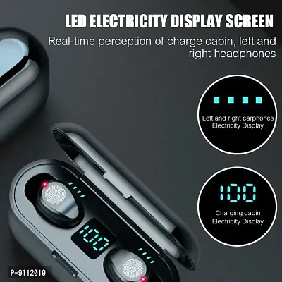 boAt Earbuds M10 wireless bluetooth earbuds and headphones V5.1 Bluetooth earphones true wireless stereo HIFI ultra small bass full buds fast charging 2200MAH power bank with micro USB (Black pack of-thumb0