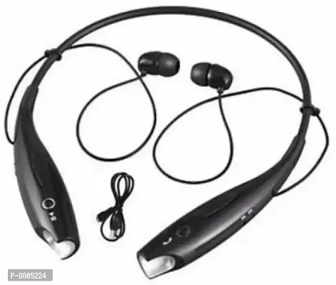ACCRUMA HBS 730 Neck Band Bluetooth Headset Bluetooth Headset  (Black, In the Ear)-thumb0