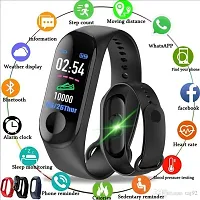 ACCRUMA M4 Waterproof Smart Fitness Band With Bluetooth | Chinese Version- Black-thumb1