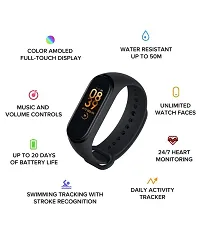 ACCRUMA M4 Smart Wristband Band 4 Bracelet Bluetooth Watch Heart Rate Fitness Sleep Monitor Waterproof Smart Bracelet Watch Men Women-thumb1