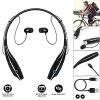 ACCRUMA H.B.S 730 Wireless Neckband Bluetooth Earphone Headset Earbud Portable Headphone Handsfree Sports Running Sweatproof Compatible Android Smartphone Noise Cancellation-thumb3