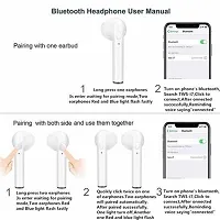 ACCRUMA i7S Earphones with Mic Bluetooth Headset  (White,-thumb3
