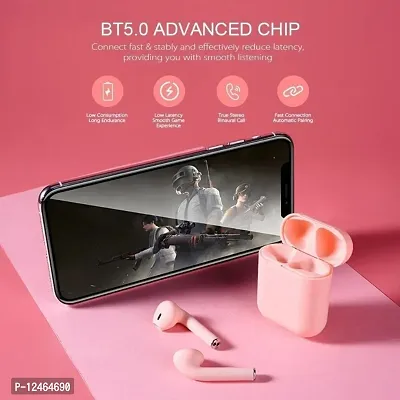 ACCRUMA 12 Pink InPods Touch Sensor Wireless Handsfree Earpods Bluetooth Headset  (Pink-thumb2