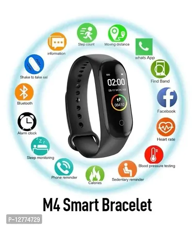 ACCRUMA M4 Fitness Smart band: If youre a fitness freak and love keeping a track of the calories burnt, sleep cycle, and heart rate, and then the M4 Smart Band is what you need. This smart band works-thumb2