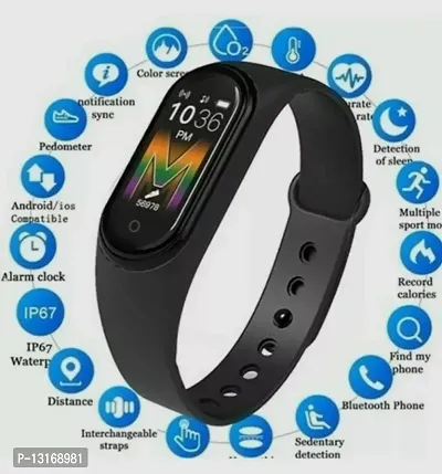 ACCRUMA M4 Fitness Band Pro M4 WATER-RESISTANT SMART FITNESS BAND WITH A COLOUR SCREEN, FITNESS TRACKER, BP, HEART RATE MONITOR-thumb3